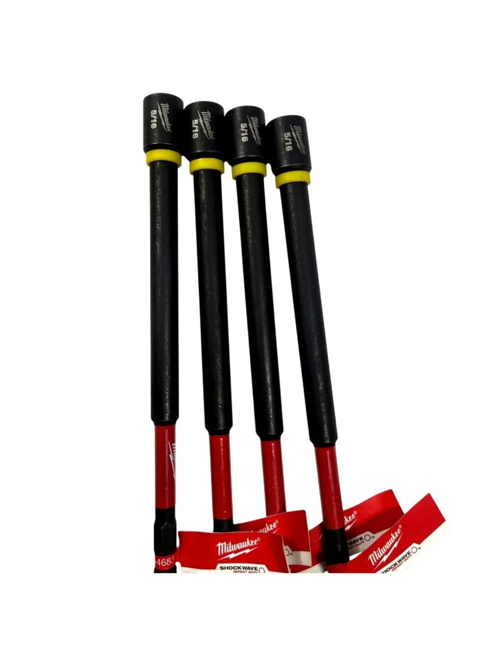 Milwaukee (4pack) 5/16 in. X 6 in. SHOCKWAVE Impact Duty Magnetic Nut Driver (Bu